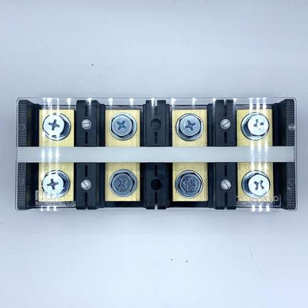 디바이스마트,커넥터/PCB > 터미널블럭 > 단자대 타입 > 고정식 단자대,한영넉스,단자대-HYT-4004,한영넉스 고정식 단자대 / HYT series / 전압: 600V / 전류: 400A / 볼트사이즈:M10 / pitch:50.3mm / 4핀