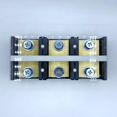 디바이스마트,커넥터/PCB > 터미널블럭 > 단자대 타입 > 고정식 단자대,한영넉스,단자대-HYT-5003,한영넉스 고정식 단자대 / HYT series / 전압: 600V / 전류: 500A / 볼트사이즈:M12 / pitch:68.9mm / 3핀