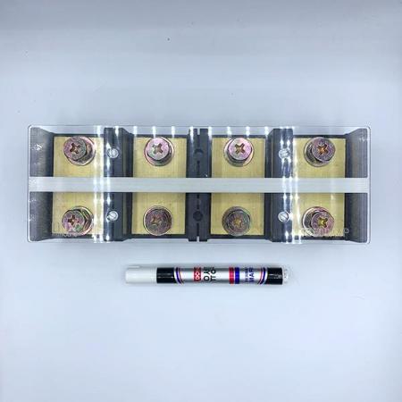 디바이스마트,커넥터/PCB > 터미널블럭 > 단자대 타입 > 고정식 단자대,한영넉스,단자대-HYT-5004,한영넉스 고정식 단자대 / HYT series / 전압: 600V / 전류: 500A / 볼트사이즈:M12 / pitch:68.9mm / 4핀