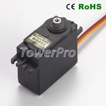 디바이스마트,기계/제어/로봇/모터 > 모터류 > 서보모터 > 브랜드(TowerPro) 서보모터,TowerPro,[정품] MG995 메탈기어 서보모터,크기 : 40.7 × 19.7 × 42.9mm / 작동 속도 : 0.20 초 / 60도 (4.8v); 0.16 초 / 60도 (6.0v) / 작동 전압 : 4.8 ~ 6.6v
