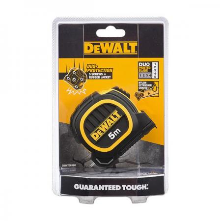 디바이스마트,계측기/측정공구 > 측정용 공구/장비 > 자,디월트,듀오 프리미엄 줄자 자켓 DWHT36160L (5m x 19mm),디월트 프리미엄 줄자 강화 플라스틱 케이스로 내구성 향상, 충격 완화 범퍼, 양면 코팅 확대 폰트로 시인성 향상, 대형 벨트 클립