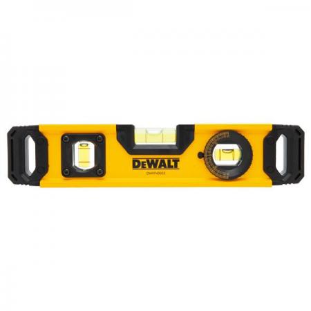 디바이스마트,계측기/측정공구 > 측정용 공구/장비 > 수평계/경사계/각도기,디월트,토피도 수평 자석형 DWHT43003 (225mm),디월트 알루미늄 바디 수평계 충격방지 엔드캡 고무 영구자석으로 작업성 향상