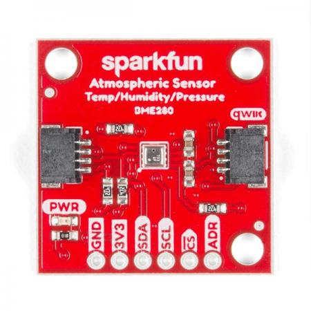 디바이스마트,MCU보드/전자키트 > 센서모듈 > 기압/무게/로드셀/Flex > 대기압/수압센서,SparkFun,SparkFun Atmospheric Sensor Breakout - BME280 (Qwiic) [SEN-15440],BME280 대기 센서 브레이크아웃 / 30kPa ~ 110kPa의 대기압, 상대 습도 및 온도 측정 / 작동 전압 : 1.71V-3.6V ( Qwiic 시스템의 기본값 : 3.3V ) / I2C 및 SPI 인터페이스 / 1mm피치, 4핀 JST 커넥터 사용 / 일기예보, 홈오토메이션에 사용 가능