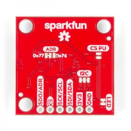 디바이스마트,MCU보드/전자키트 > 센서모듈 > 기압/무게/로드셀/Flex > 대기압/수압센서,SparkFun,SparkFun Atmospheric Sensor Breakout - BME280 (Qwiic) [SEN-15440],BME280 대기 센서 브레이크아웃 / 30kPa ~ 110kPa의 대기압, 상대 습도 및 온도 측정 / 작동 전압 : 1.71V-3.6V ( Qwiic 시스템의 기본값 : 3.3V ) / I2C 및 SPI 인터페이스 / 1mm피치, 4핀 JST 커넥터 사용 / 일기예보, 홈오토메이션에 사용 가능