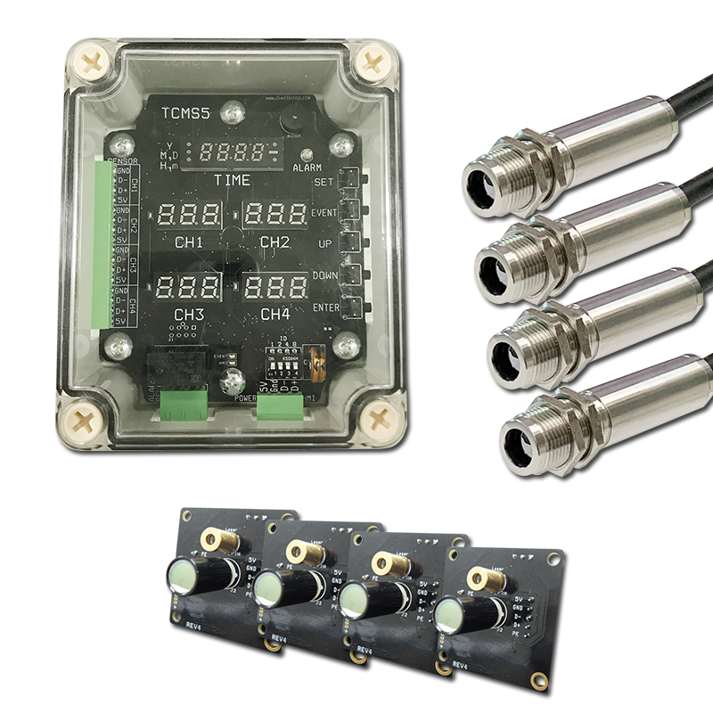디바이스마트,MCU보드/전자키트 > 센서모듈 > 먼지/가스/연기/불꽃 > 화염/불꽃/번개센서,디웰전자,TCMS5(화재 및 과열 감지기),최대 4채널 과열 감지, 알람 및 계전기 제어 기능, 알람기록 및 전송기능(RS485), 센서모듈 별도구매