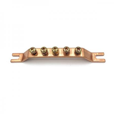 디바이스마트,커넥터/PCB > 터미널블럭 > 접지자재 > 부스바,,중앙 접지 부스바 5P,접지부스바 / 두께 : 3T / 넓이: 15mm / 1열 / 5핀