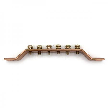 디바이스마트,커넥터/PCB > 터미널블럭 > 접지자재 > 부스바,,중앙 접지 부스바 6P,접지부스바 / 두께 : 3T / 넓이: 15mm / 1열 / 6핀