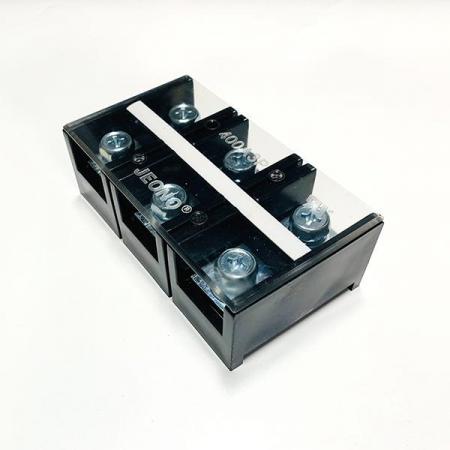 디바이스마트,커넥터/PCB > 터미널블럭 > 단자대 타입 > 고정식 단자대,전오전기,고정식 단자대 JOTB 400-3P,전오전기 고정식 단자대 / 전압: 600V / 전류: 400A / 볼트사이즈:M12 / pitch:55mm / 3핀