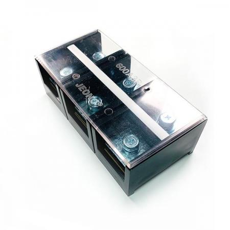 디바이스마트,커넥터/PCB > 터미널블럭 > 단자대 타입 > 고정식 단자대,전오전기,고정식 단자대 JOTB 600-3P,전오전기 고정식 단자대 / 전압: 600V / 전류: 600A / 볼트사이즈:M12 / pitch:55mm / 3핀