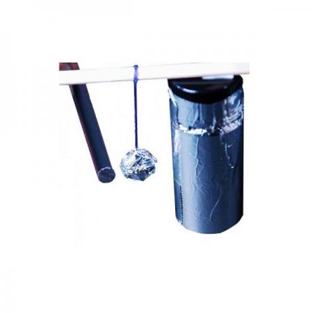 디바이스마트,오픈소스/코딩교육 > 과학 교구 > 물리/물질 과학교구,스터디랜드,정전기 북 5명 set,정전기를 이용하여 알루미늄 공이 북을 치듯 움직이게 하는실험입니다.