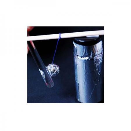 디바이스마트,오픈소스/코딩교육 > 과학 교구 > 물리/물질 과학교구,스터디랜드,정전기 북 5명 set,정전기를 이용하여 알루미늄 공이 북을 치듯 움직이게 하는실험입니다.