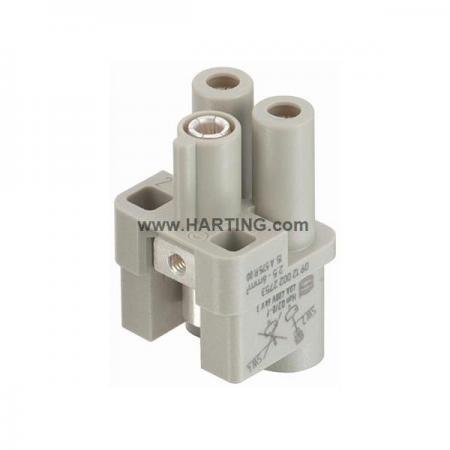 디바이스마트,커넥터/PCB > 산업/의료/방수 커넥터 > Han® 산업용 커넥터 > 인서트,하팅(HARTING),09120022753,제품시리즈: Han® Q / 터미네이션방법: 축 나사 / 젠더: Female / 핀수: 2 / 정격 전류: 40A / 정격 전압: 400V / 규격: 3A
