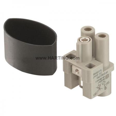 디바이스마트,커넥터/PCB > 산업/의료/방수 커넥터 > Han® 산업용 커넥터 > 인서트,하팅(HARTING),09120022754,제품시리즈: Han® Q / 터미네이션방법: 축 나사 / 젠더: Female / 핀수: 2 / 정격 전류: 40A / 정격 전압: 830V / 규격: 3A