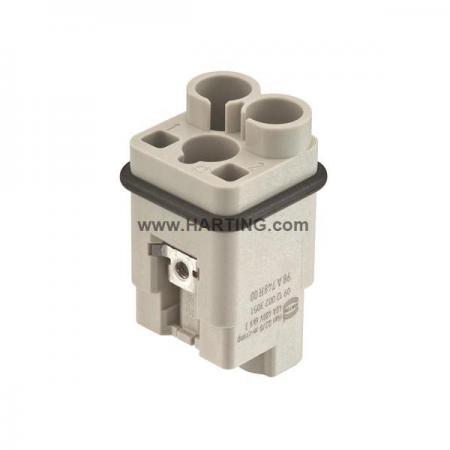 디바이스마트,커넥터/PCB > 산업/의료/방수 커넥터 > Han® 산업용 커넥터 > 인서트,하팅(HARTING),09120023051,제품시리즈: Han® Q / 터미네이션방법: 크림프 / 젠더: Male / 핀수: 2 / 정격 전류: 40A / 정격 전압: 400V / 규격: 3A