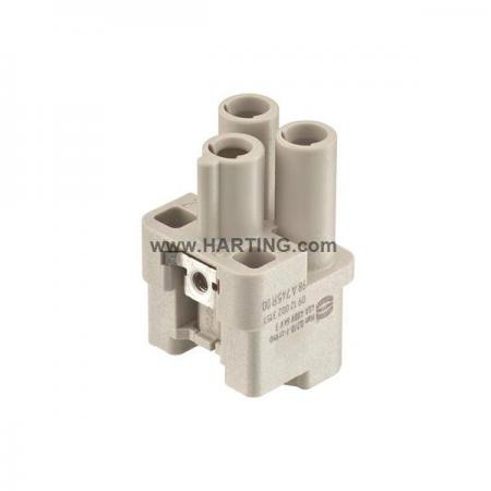 디바이스마트,커넥터/PCB > 산업/의료/방수 커넥터 > Han® 산업용 커넥터 > 인서트,하팅(HARTING),09120023151,제품시리즈: Han® Q / 터미네이션방법: 크림프 / 젠더: Female / 핀수: 2 / 정격 전류: 40A / 정격 전압: 400V / 규격: 3A