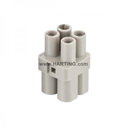 디바이스마트,커넥터/PCB > 산업/의료/방수 커넥터 > Han® 산업용 커넥터 > 인서트,하팅(HARTING),09120043151,제품시리즈: Han® Q / 터미네이션방법: 크림프 / 젠더: Female / 핀수: 4 / 정격 전류: 40A / 정격 전압: 830V / 규격: 3A