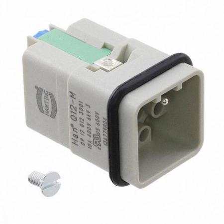 디바이스마트,커넥터/PCB > 산업/의료/방수 커넥터 > Han® 산업용 커넥터 > 인서트,하팅(HARTING),09120123001,제품시리즈: Han® Q / 터미네이션방법: 크림프 / 젠더: Male / 핀수: 12 / 정격 전류: 10A / 정격 전압: 400V / 규격: 3A