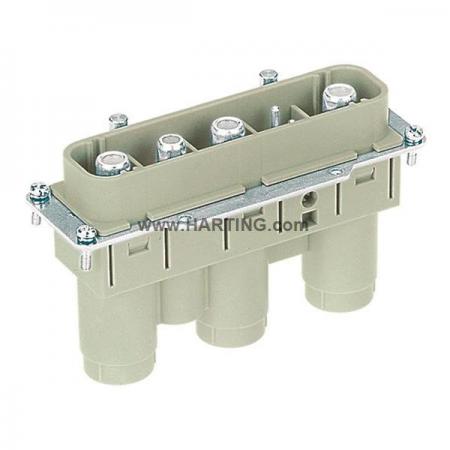 디바이스마트,커넥터/PCB > 산업/의료/방수 커넥터 > Han® 산업용 커넥터 > 인서트,하팅(HARTING),09380052601,제품시리즈: Han-Com® / 터미네이션방법: 축 나사 / 젠더: Male / 핀수: 3 / 정격 전류: 200A / 정격 전압: 600V / 규격: 24B