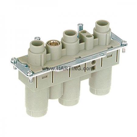 디바이스마트,커넥터/PCB > 산업/의료/방수 커넥터 > Han® 산업용 커넥터 > 인서트,하팅(HARTING),09380052701,제품시리즈: Han-Com® / 터미네이션방법: 축 나사 / 젠더: Female / 핀수: 3 / 정격 전류: 200A / 정격 전압: 600 V / 규격: 24B