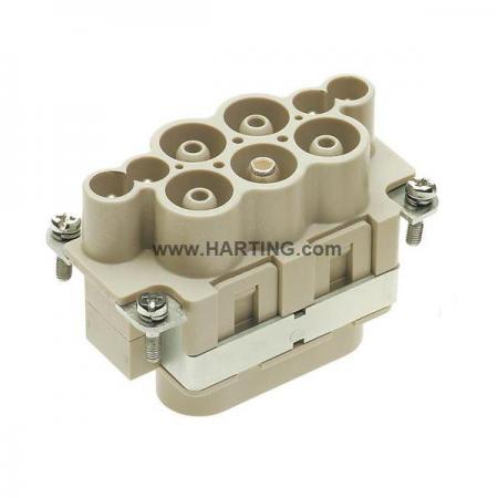 디바이스마트,커넥터/PCB > 산업/의료/방수 커넥터 > Han® 산업용 커넥터 > 인서트,하팅(HARTING),09380082601,제품시리즈: Han-Com® / 터미네이션방법: 축 나사,케이지 클램프 / 젠더: Male / 핀수: 4 / 정격 전류: 63A / 정격 전압: 690V / 규격: 10B