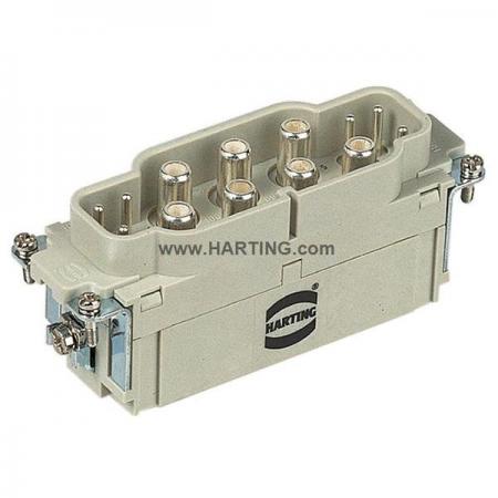 디바이스마트,커넥터/PCB > 산업/의료/방수 커넥터 > Han® 산업용 커넥터 > 인서트,하팅(HARTING),09380122651,제품시리즈: Han-Com® / 터미네이션방법: 축 나사 / 젠더: Male / 핀수: 6 / 정격 전류: 100A / 정격 전압: 690V / 규격: 24B