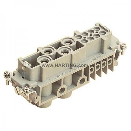 디바이스마트,커넥터/PCB > 산업/의료/방수 커넥터 > Han® 산업용 커넥터 > 인서트,하팅(HARTING),09380122701,제품시리즈: Han-Com® / 터미네이션방법: 나사고정 / 젠더: Female / 핀수: 4 / 정격 전류: 80A / 정격 전압: 400V / 규격: 24B