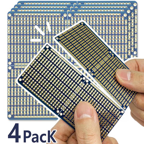 PCB기판 스냅보드 편리한 사이즈변형 만능기판- 97x90mm 블루(4세트)