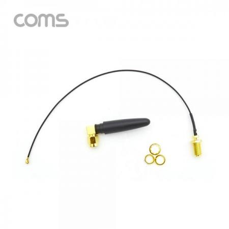 디바이스마트,케이블/전선 > 영상/음향 케이블 > S-Video/RCA1선/TV동축 케이블,Coms,안테나 변환 젠더 / SMA F/IPEX M / 20cm / RP-SMA 안테나 포함 [BS252],안테나 변환 젠더 / SMA F/IPEX M / 20cm / RP-SMA 안테나 포함