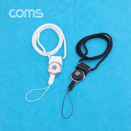 디바이스마트,컴퓨터/모바일/가전 > 스마트폰/스마트기기 > 모바일 주변기기 > 기타 주변기기,Coms,넥 스트랩(회전고리) / Black [ID358],넥 스트랩(회전고리) / Black