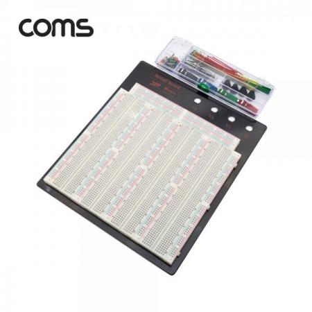 디바이스마트,커넥터/PCB > PCB기판/관련상품 > 브레드보드,Coms,브레드보드 / 빵판 / 3220핀 / 191.5x186x8.5mm (점퍼와이어키트 14종 140개입 포함) [WA163],브레드보드 / 빵판 / 3220핀 / 191.5x186x8.5mm (점퍼와이어키트 14종 140개입 포함)