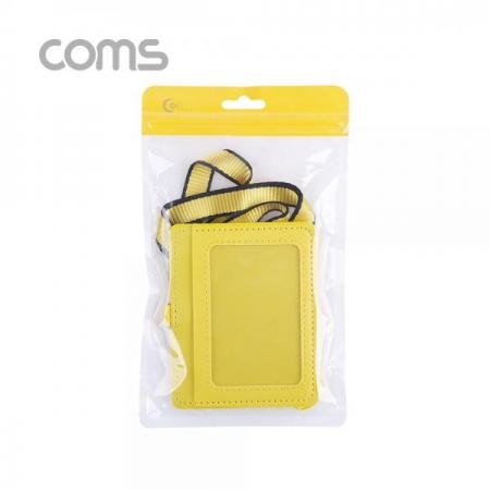 디바이스마트,컴퓨터/모바일/가전 > 가구/사무용품/공구 > 데스크용품 > 데스크정리함,Coms,카드지갑 목걸이 (가로형) / Yellow [IF122],카드지갑 목걸이 (가로형) / Yellow