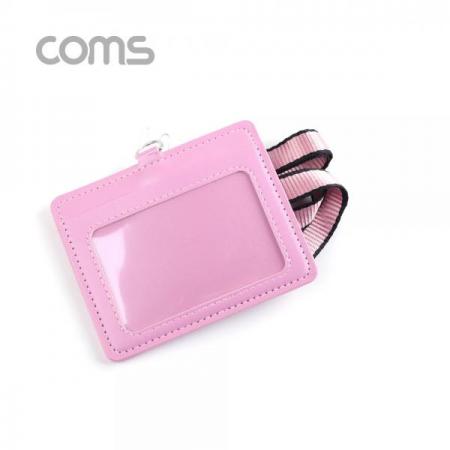 디바이스마트,컴퓨터/모바일/가전 > 가구/사무용품/공구 > 데스크용품 > 데스크정리함,Coms,카드지갑 목걸이 (가로형) / Pink [IF121],카드지갑 목걸이 (가로형) / Pink