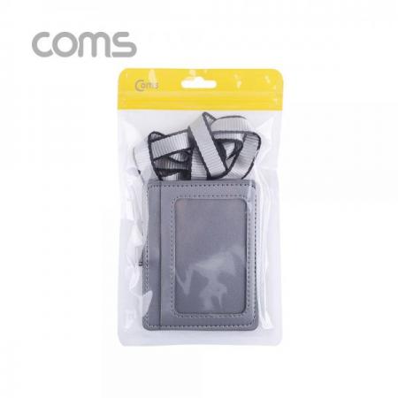 디바이스마트,컴퓨터/모바일/가전 > 가구/사무용품/공구 > 데스크용품 > 데스크정리함,Coms,카드지갑 목걸이 (가로형) / Gray [IF120],카드지갑 목걸이 (가로형) / Gray