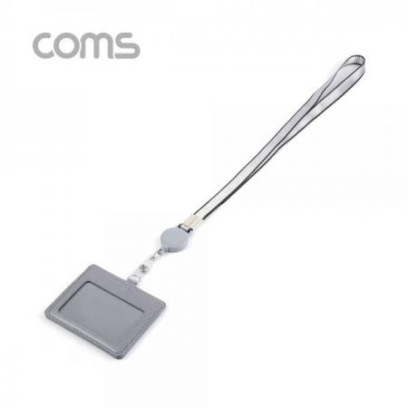 디바이스마트,컴퓨터/모바일/가전 > 가구/사무용품/공구 > 데스크용품 > 데스크정리함,Coms,카드지갑 목걸이 (가로형) / Gray [IF120],카드지갑 목걸이 (가로형) / Gray