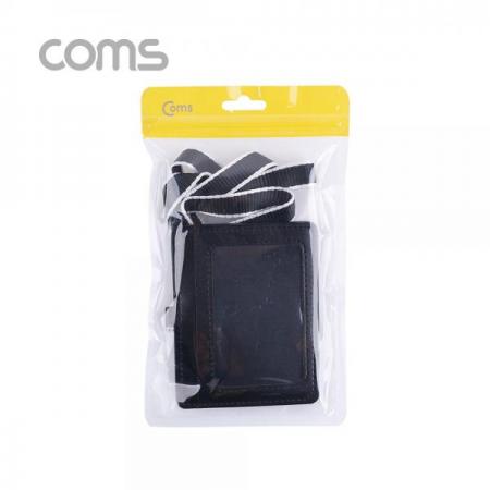 디바이스마트,컴퓨터/모바일/가전 > 가구/사무용품/공구 > 데스크용품 > 데스크정리함,Coms,카드지갑 목걸이 (가로형) / Black [IF119],카드지갑 목걸이 (가로형) / Black