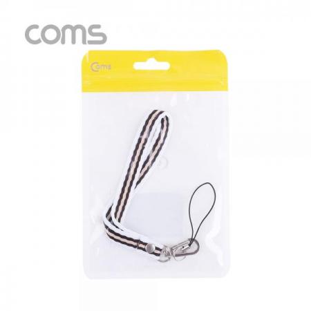 디바이스마트,컴퓨터/모바일/가전 > 스마트폰/스마트기기 > 모바일 주변기기 > 기타 주변기기,Coms,손목 스트랩 / White & Brown / 12cm [ID355],손목 스트랩 / White & Brown / 12cm