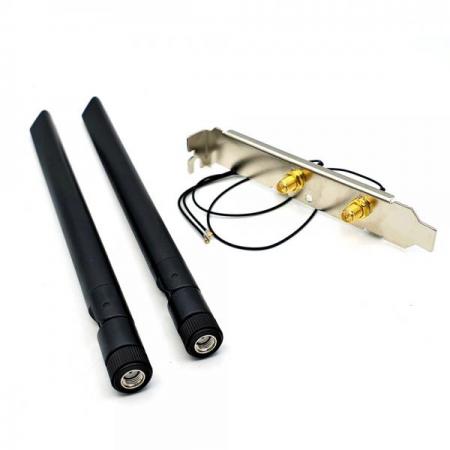 디바이스마트,MCU보드/전자키트 > 통신/네트워크 > 와이파이,SZH,무선 랜카드 안테나 + 케이블 + pc 소켓 [SZH-IWA012],인텔의 무선 랜카드용 안테나 입니다.  6DB ,  IPEX4, 듀얼밴드 2.4GHz, 5GHz 사용됩니다.