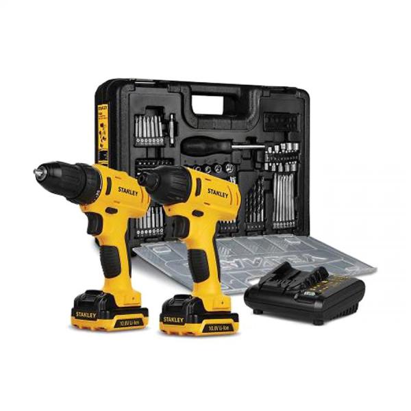 디바이스마트,수공구/전자공구/전동공구 > 전동/엔진공구 > 충전공구 > 충전멀티/콤보세트,스탠리,충전 콤보 세트 SCHI12S2KA 배터리2 (10.8V/1.5A),스탠리 / 10.8V 콤보 세트 / 햄머드릴1대+임팩드릴1대 / 배터리2개 (1.5Ah x2) / 충전기 / 비트세트 KIT BOX 100pcs 액세서리