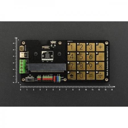 디바이스마트,오픈소스/코딩교육 > Micro:Bit > 마이크로비트 확장/변환보드,DFROBOT,마이크로비트 수학게임 및 자동제어 터치 키보드 (V1.0) [MBT0016],16개의 프로그래밍 가능한 터치 키보드 / RGB LED / 3.5 ~ 5.5V DC / 136mm × 65mm / 5.35 × 2.56inch