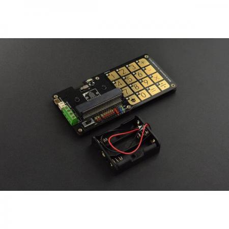 디바이스마트,오픈소스/코딩교육 > Micro:Bit > 마이크로비트 확장/변환보드,DFROBOT,마이크로비트 수학게임 및 자동제어 터치 키보드 (V1.0) [MBT0016],16개의 프로그래밍 가능한 터치 키보드 / RGB LED / 3.5 ~ 5.5V DC / 136mm × 65mm / 5.35 × 2.56inch