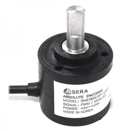 디바이스마트,센서 > 포지션센서 > 로터리엔코더,주식회사 세라,엡솔루트 엔코더 [SME360CI-12DP],고 정밀 회전 각 및 포지션 측정, 자기검출 방식의 엡솔루트 형 로타리엔코더 , I2C 출력, 제로 위치 표시장치(제품 후면 LED ON)