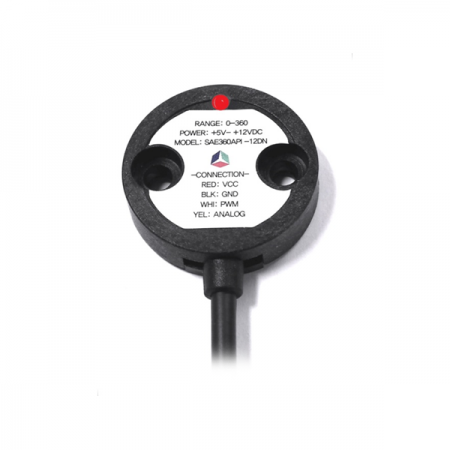 디바이스마트,센서 > 포지션센서 > 로터리엔코더,주식회사 세라,엡솔루트 엔코더 [SAE360API-12DN-XY],0또는 1/2 위치를 쉽게 찾을 수 있습니다,  제로 위치 표시장치(제품 후면 LED ON) , PWM / ABI /Analog / SPI 출력