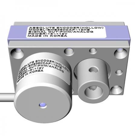 디바이스마트,센서 > 포지션센서 > 로터리엔코더,주식회사 세라,엡솔루트엔코더 중공형 [SME360CAP-12HS-X],중공 축 을 이용한 회전각 측정, 제로 위치 표시장치(제품 후면 LED ON), PWM / Analog / I2C 출력