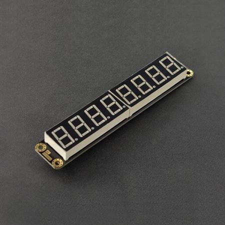 디바이스마트,MCU보드/전자키트 > 디스플레이 > 세그먼트,DFROBOT,Gravity: 8-디지털 LED 세그먼트 디스플레이 모듈 빨강 [DFR0646-R],디스플레이 모드 : 8 세그먼트 × 8 자리 / 16 단계 밝기 조정 지원 / IIC 커뮤니케이션 / DC 5V / 