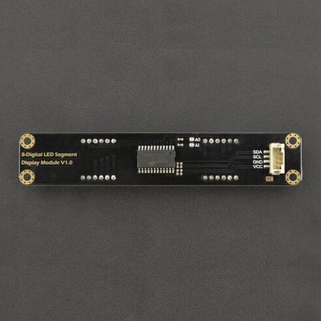 디바이스마트,MCU보드/전자키트 > 디스플레이 > 세그먼트,DFROBOT,Gravity: 8-디지털 LED 세그먼트 디스플레이 모듈 초록 [DFR0646-G],디스플레이 모드 : 8 세그먼트 × 8 자리 / 16 단계 밝기 조정 지원 / IIC 커뮤니케이션 / DC 5V / 