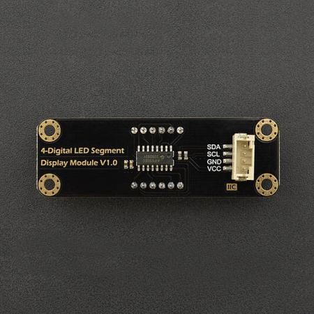디바이스마트,MCU보드/전자키트 > 디스플레이 > 세그먼트,DFROBOT,Gravity: 4-디지털 LED 세그먼트 디스플레이 모듈 빨강 [DFR0645-R],디스플레이 모드 : 8 세그먼트 × 4 자리 / 8 단계 밝기 조정 지원 / IIC 커뮤니케이션 / DC 5V / 