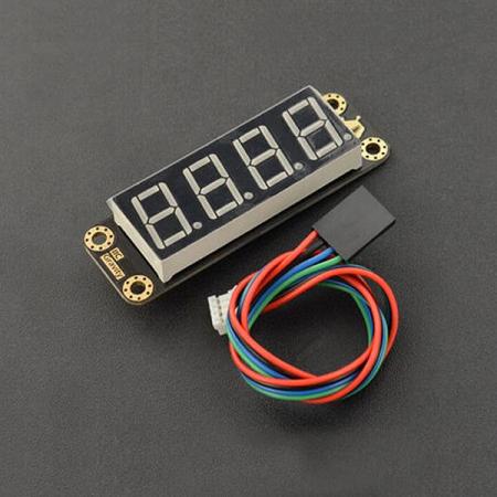 디바이스마트,MCU보드/전자키트 > 디스플레이 > 세그먼트,DFROBOT,Gravity: 4-디지털 LED 세그먼트 디스플레이 모듈 빨강 [DFR0645-R],디스플레이 모드 : 8 세그먼트 × 4 자리 / 8 단계 밝기 조정 지원 / IIC 커뮤니케이션 / DC 5V / 