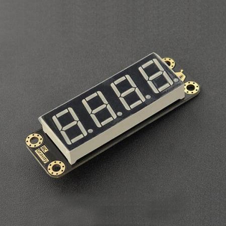 디바이스마트,MCU보드/전자키트 > 디스플레이 > 세그먼트,DFROBOT,Gravity: 4-디지털 LED 세그먼트 디스플레이 모듈 빨강 [DFR0645-R],디스플레이 모드 : 8 세그먼트 × 4 자리 / 8 단계 밝기 조정 지원 / IIC 커뮤니케이션 / DC 5V / 