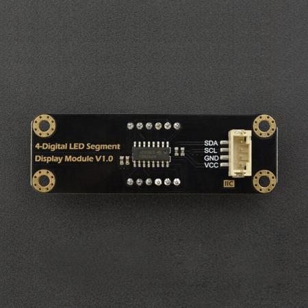 디바이스마트,MCU보드/전자키트 > 디스플레이 > 세그먼트,DFROBOT,Gravity: 4-디지털 LED 세그먼트 디스플레이 모듈 초록 [DFR0645-G],디스플레이 모드 : 8 세그먼트 × 4 자리 / 8 단계 밝기 조정 지원 / IIC 커뮤니케이션 / DC 5V / 