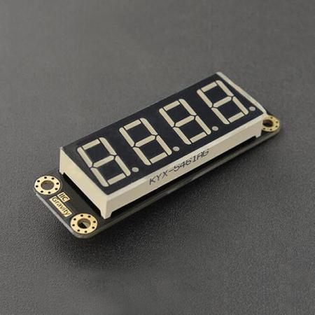 디바이스마트,MCU보드/전자키트 > 디스플레이 > 세그먼트,DFROBOT,Gravity: 4-디지털 LED 세그먼트 디스플레이 모듈 초록 [DFR0645-G],디스플레이 모드 : 8 세그먼트 × 4 자리 / 8 단계 밝기 조정 지원 / IIC 커뮤니케이션 / DC 5V / 